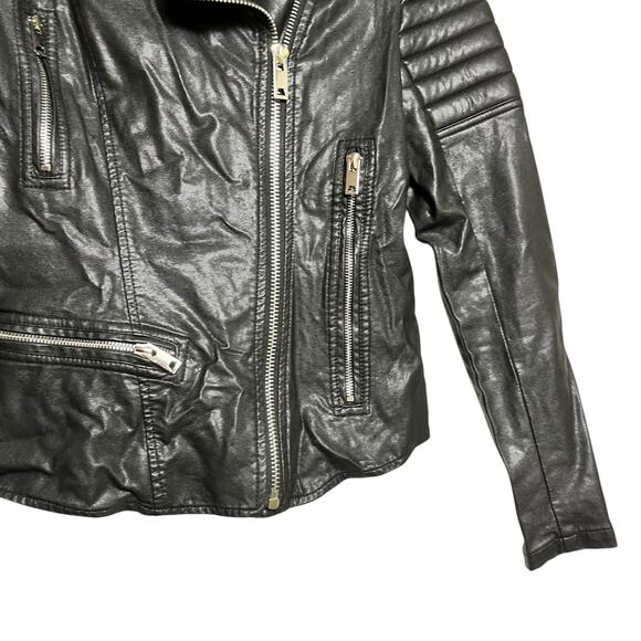 Blank NYC Vegan Leather Moto Biker Jacket - Size Small (2885)‎ - Picture 5 of 7
